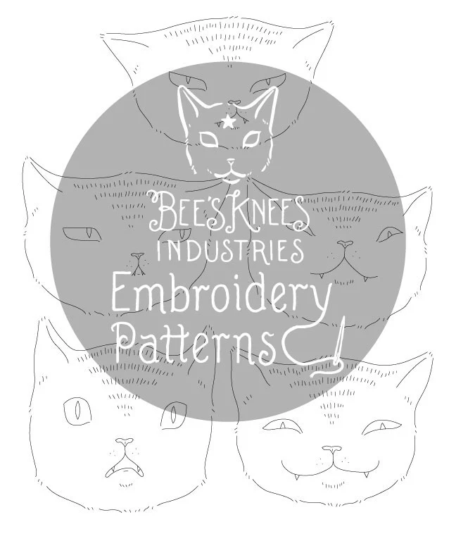 Expressive Cats iron-on embroidery transfers - Image 3