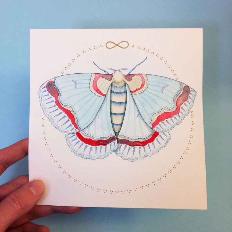 Moth Original Painting - Image 3